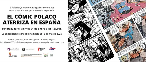 Komiks polski w Hiszpanii - ruszyła wystawa 50 polskich twórców