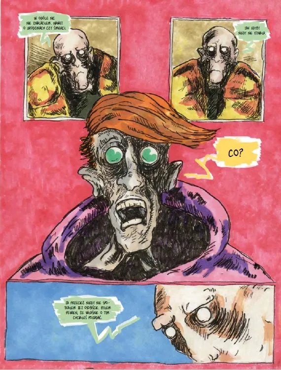 strona komiksu Zardzewiały Tankowiec