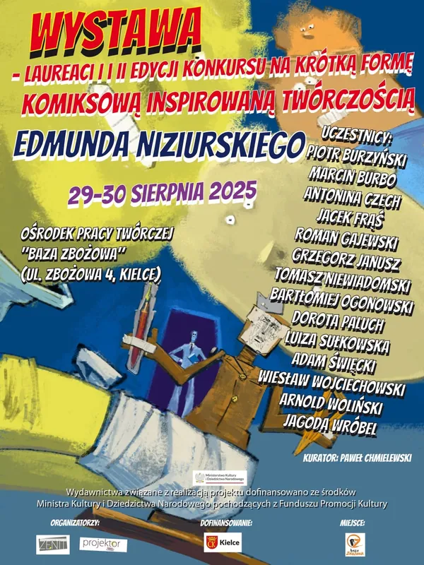 Wystawa prac laureatów konkursu na komiks inspirowany twórczością Edmunda Niziurskiego