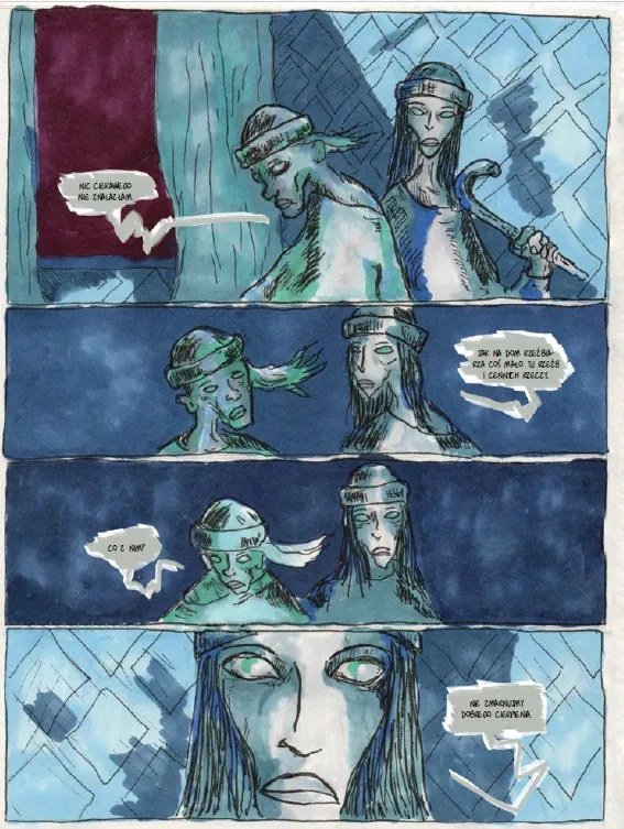 strona komiksu Zardzewiały Tankowiec