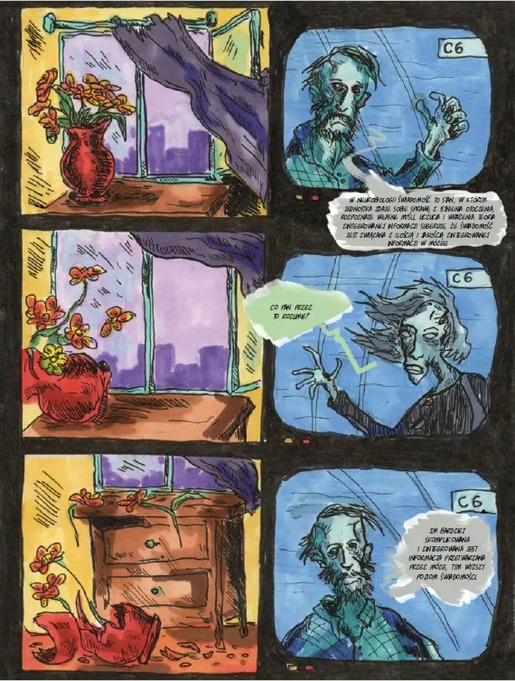 strona komiksu Zardzewiały Tankowiec