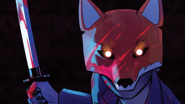 Fox Mask Killer z komiksu „Exquisite Corpses” na okładce spin-offu Image Comics