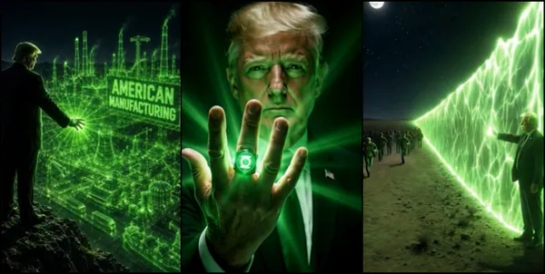 Biały Dom dał Trumpowi pierścień Green Lanternów. "Zabierzcie dziadkowi telefon"