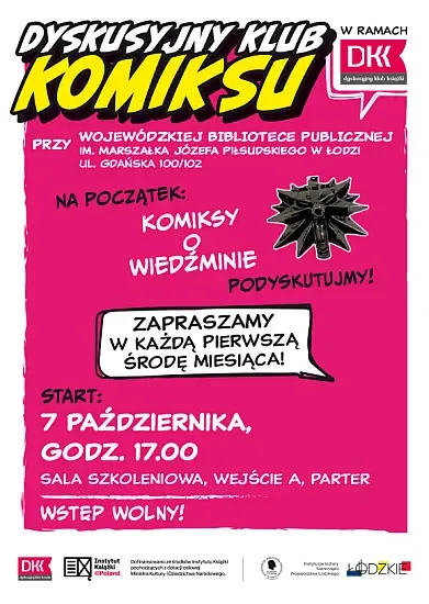 W Łodzi rusza nowy Dyskusyjny Klub Komiksu. Na początek komiksy o Wiedźminie