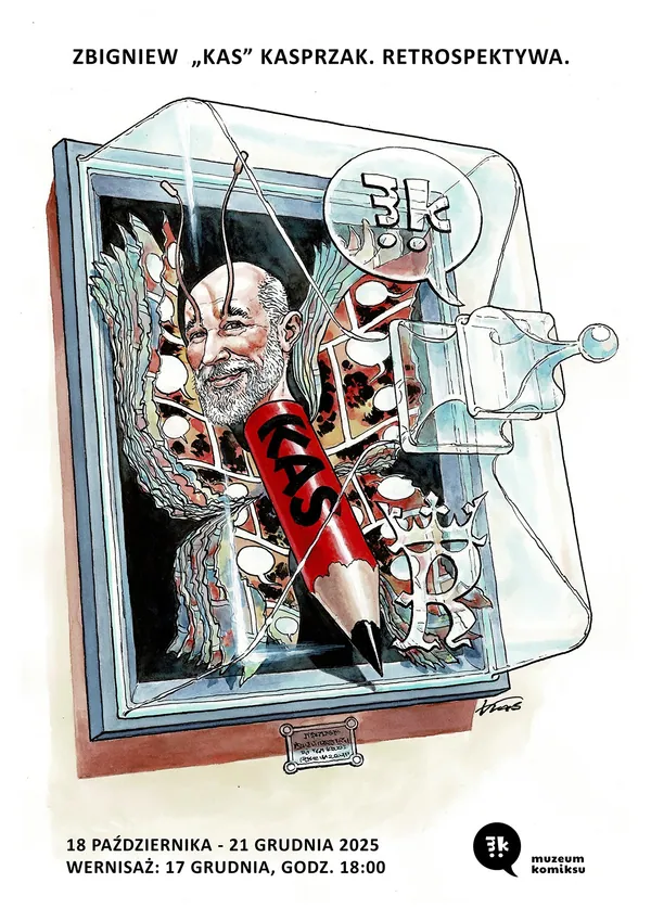 Zbigniew Kasprzak w Muzeum Komiksu. Retrospektywa