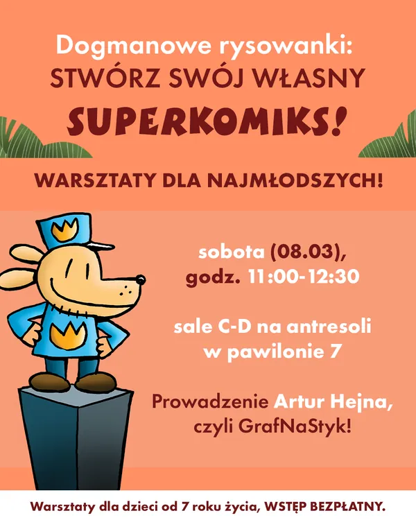 Dogman i warsztaty z rysowania komiksu