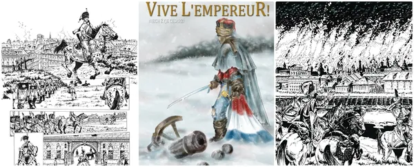 Mariusz Moroz pracuje nad albumem Vive L'Empereur! Zobaczcie te niesamowite rysunki!