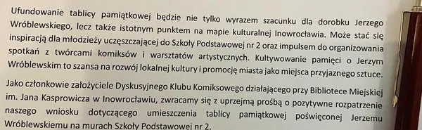 Chcą tablicy pamiątkowej poświęconej Jerzemu Wróblewskiemu
